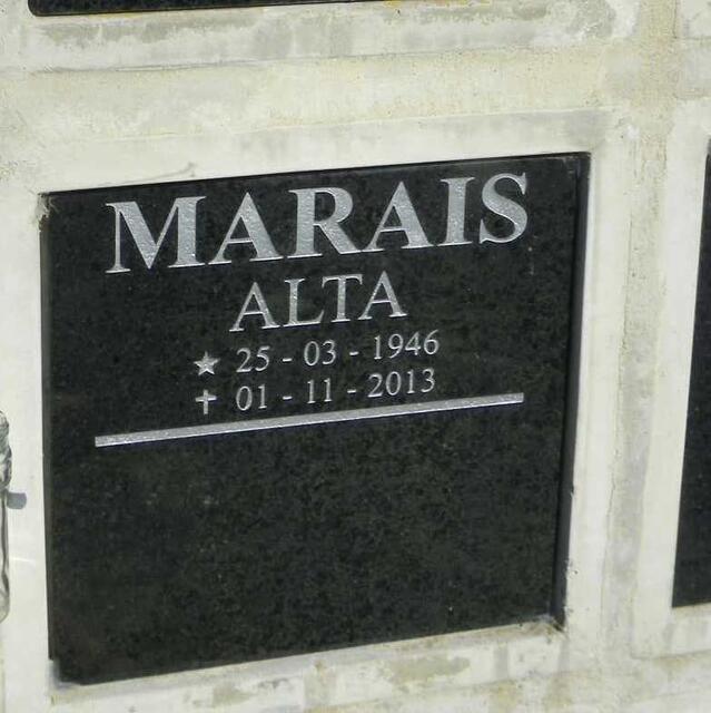 MARAIS Alta 1946-2013