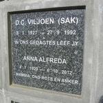 VILJOEN D.C. 1927-1992 & Anna Alfreda 1929-2012