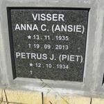 VISSER Petrus J. 1934- & Anna C. 1935-2013