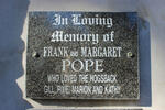 POPE Frank & Margaret