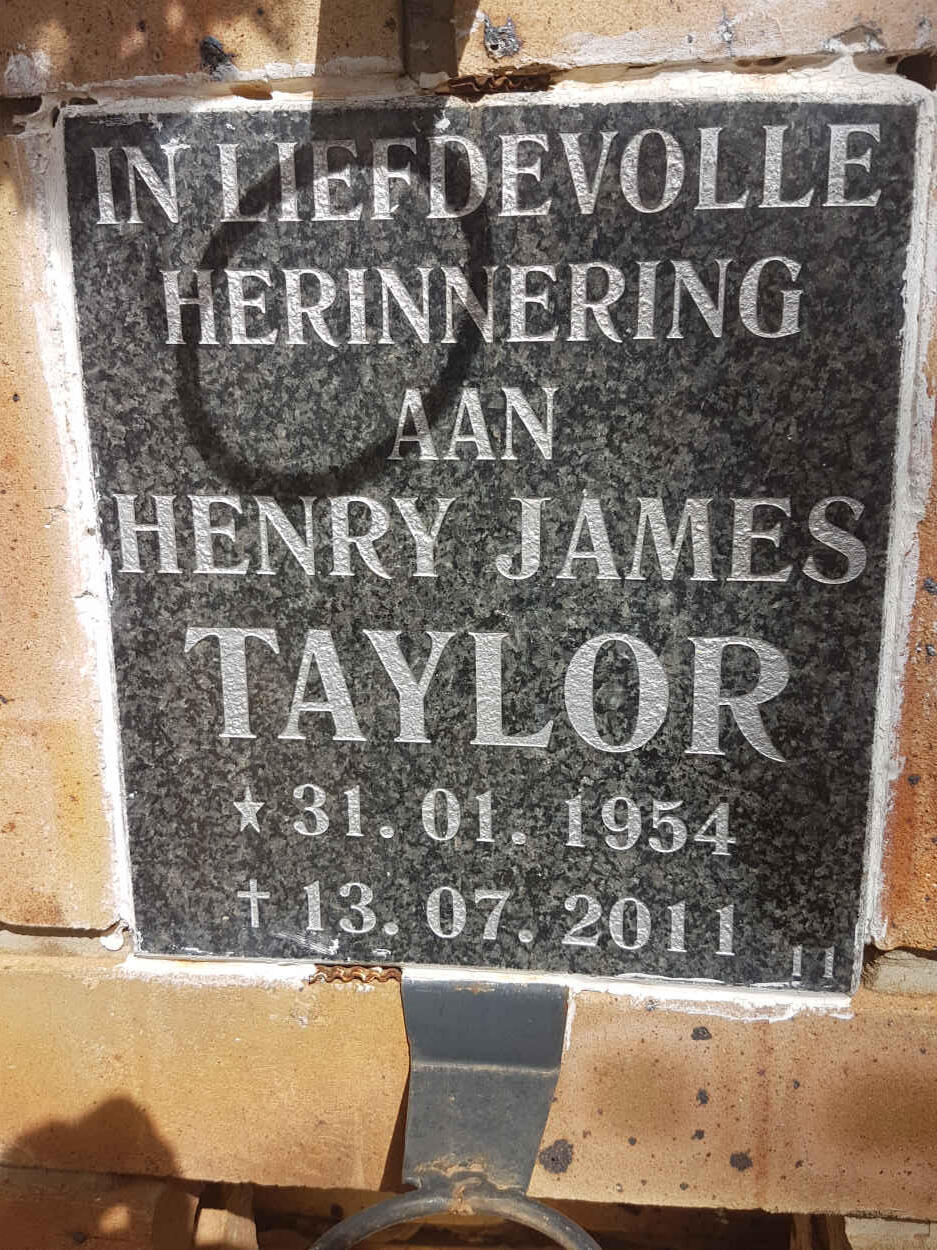 TAYLOR Henry James 1954-2011
