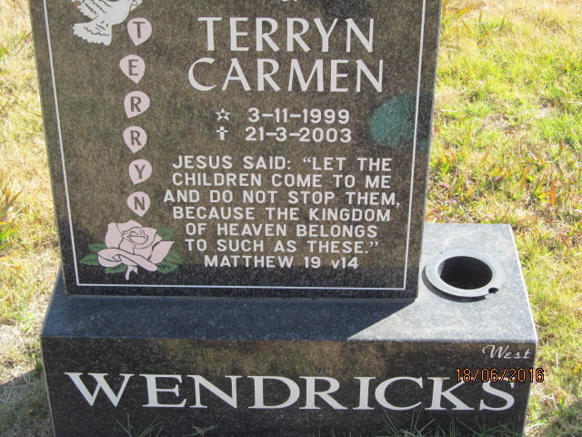 WENDRICKS Terryn Carmen 1999-2003