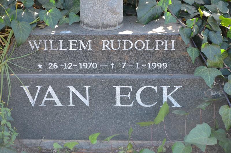 ECK Willem Rudolph, van 1970-1999