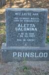 PRINSLOO Aletta Salomina 1918-1997