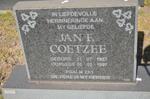 COETZEE Jan F. 1957-1997