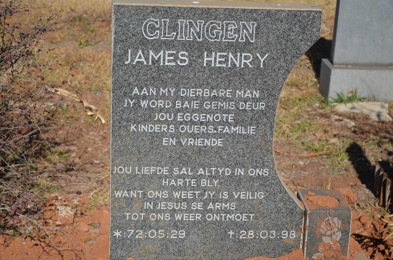 CLINGEN James Henry 1929-1998