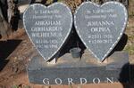 GORDON Abraham Gerhardus Wilhelmus 1928-1998 & Johanna Orpha 1928-2013