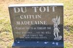 TOIT Caitlin Madelaine, du 2001-2001