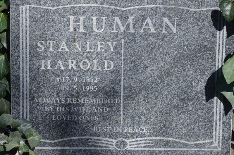 HUMAN Stanley Harold 1952-1995