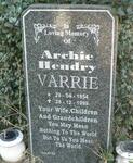 VARRIE Archie Hendry 1954-1999
