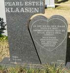 KLAASEN Pearl Ester 1958-1999