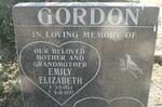 GORDON Emily Elizabeth 1934-1997