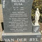 BYL Pauline Elsa, van der 1936-2007