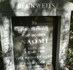 BECKWEITS Naomi 1950-1999