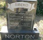 NORTON Mabel Sibeko 1950-1995
