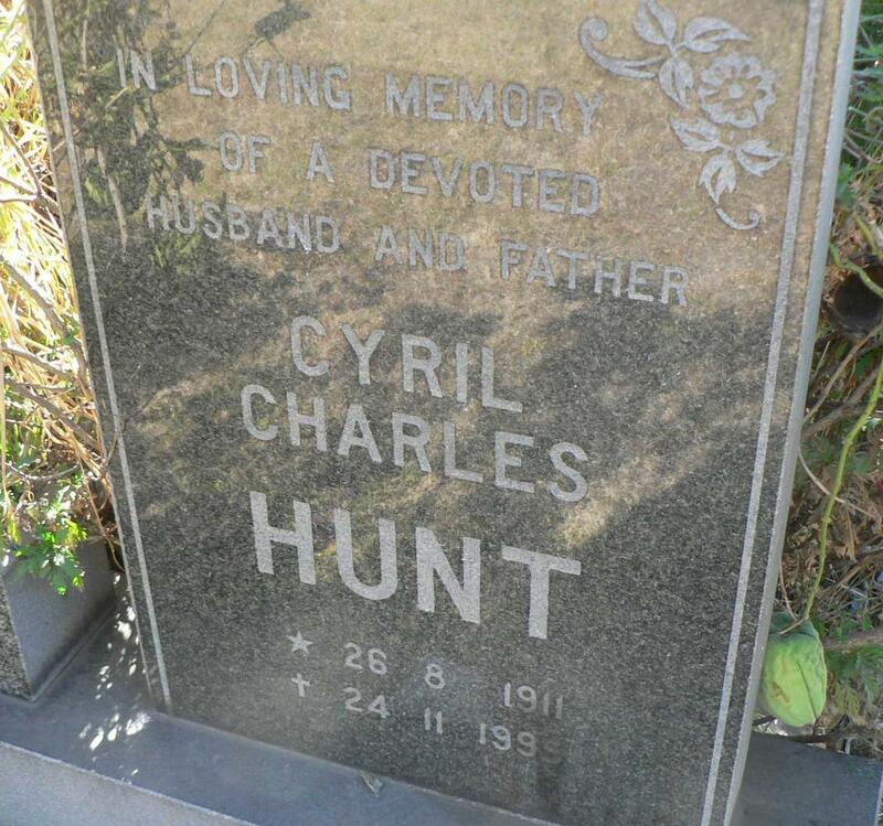 HUNT Cyril Charles 1911-1995
