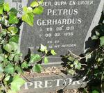 PRETORIUS Petrus Gerhardus 1931-1995
