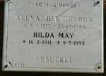 ARBUCKLE Alexander Gordon 1912-1988 & Hilda May 1911-1993
