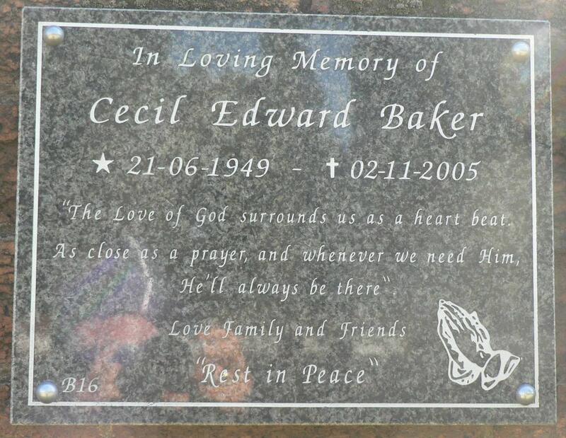 BAKER Cecil Edward 1949-2005
