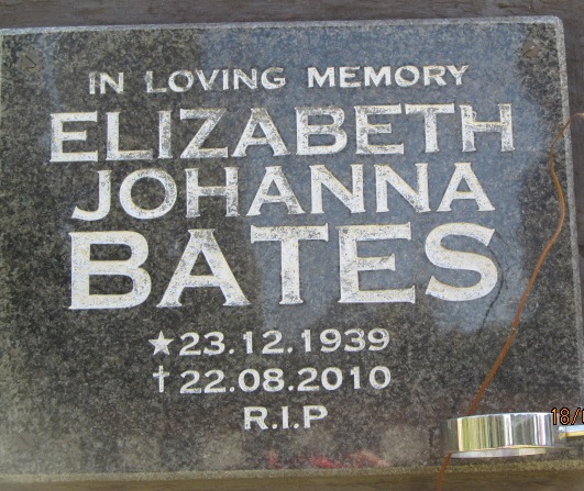 BATES Elizabeth Johanna 1939-2010