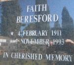 BERESFORD Faith 1911-1993