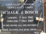 BOSCH Schalk J. 1962-2005