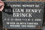 BRINCK William Henry 1935-2001