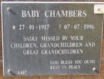 CHAMBERS Baby 1917-1996