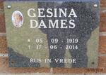 DAMES Gesina 1919-2014