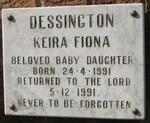 DESSINGTON Keira Fiona 1991-1991