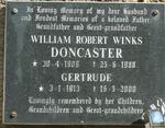 DONCASTER William Robert Winks 1909-1988 & Gertrude 1913-2000