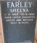 FARLEY Sheena 1969-1992
