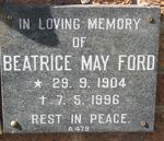 FORD Beatrice May 1904-1996
