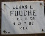 FOUCHÉ Johan L. 1958-1986