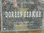 GERICKE Doreen 1930-2007