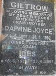 GILTROW Des 1924-1996 & Daphne Joyce 1925-1992