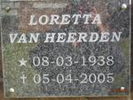HEERDEN Loretta, van 1938-2005