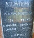 KILPATRICK Vernon 1908-1993 & Ellie 1910-1991