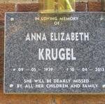 KRUGEL Anna Elizabeth 1939-2013