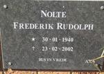 NOLTE Frederik Rudolph 1940-2002