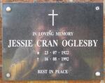 OGLESBY Jessie Cran 1922-1992