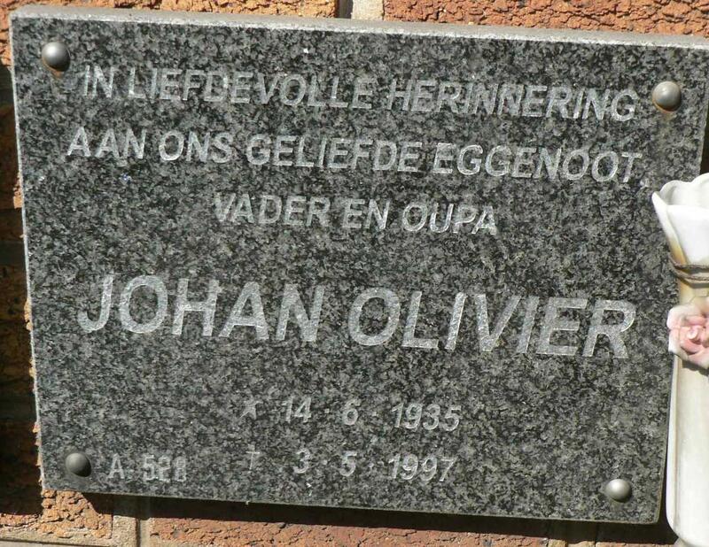 OLIVIER Johan 1935-1997