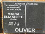 OLIVIER Maria Elizabeth 1946-2002