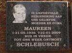 SCHLEBUSCH Maureen 1936-2009