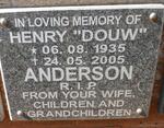 ANDERSON Henry 1935-2005