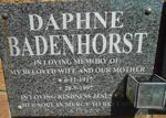BADENHORST Daphne 1917-1997