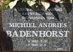 BADENHORST Michiel Andries 1950-1999