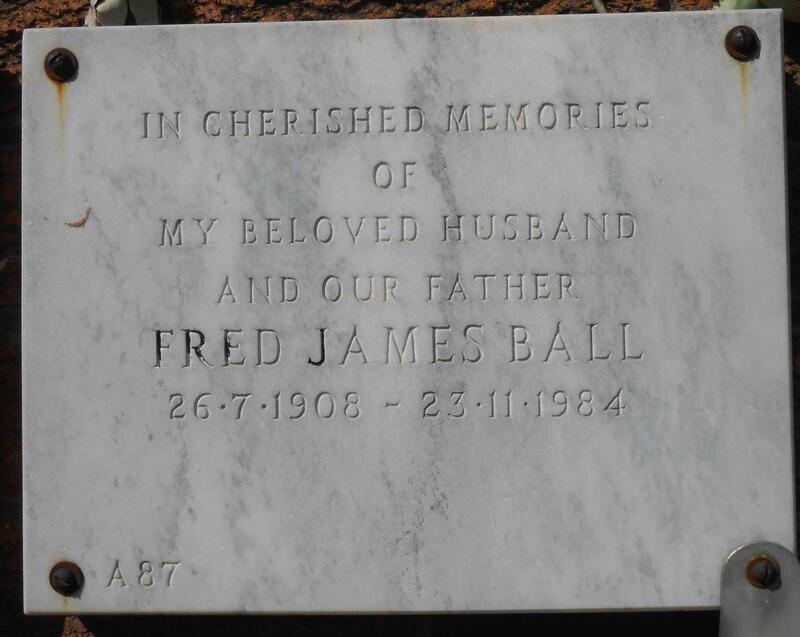 BALL Fred James 1908-1984