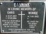 BANNINK Chris 1937-2004 & Winnie 1942-