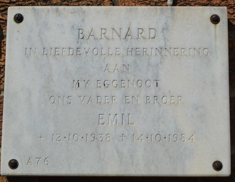 BARNARD Emil 1938-1984